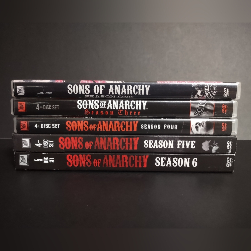 Sons of Anarchy Seasons 1 3 4 5 6 DVD Box Sets - 5 Seasons Total